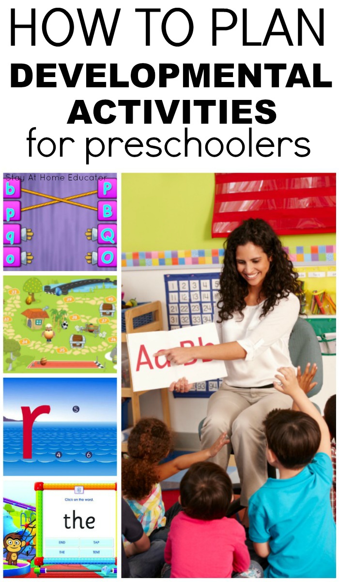 plan developmental activities for preschoolers