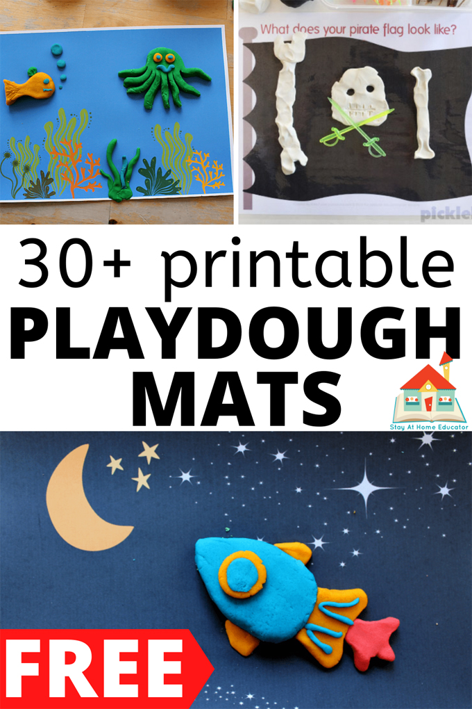 30+ free printable playdough mats for preschoolers