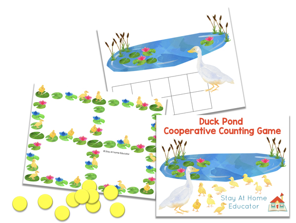 free printable spring theme cooperative games for preschoolers