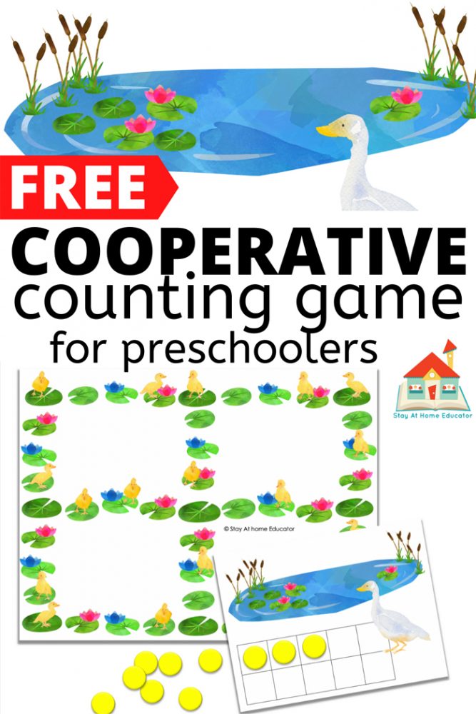 free printable spring theme cooperative games for preschoolers