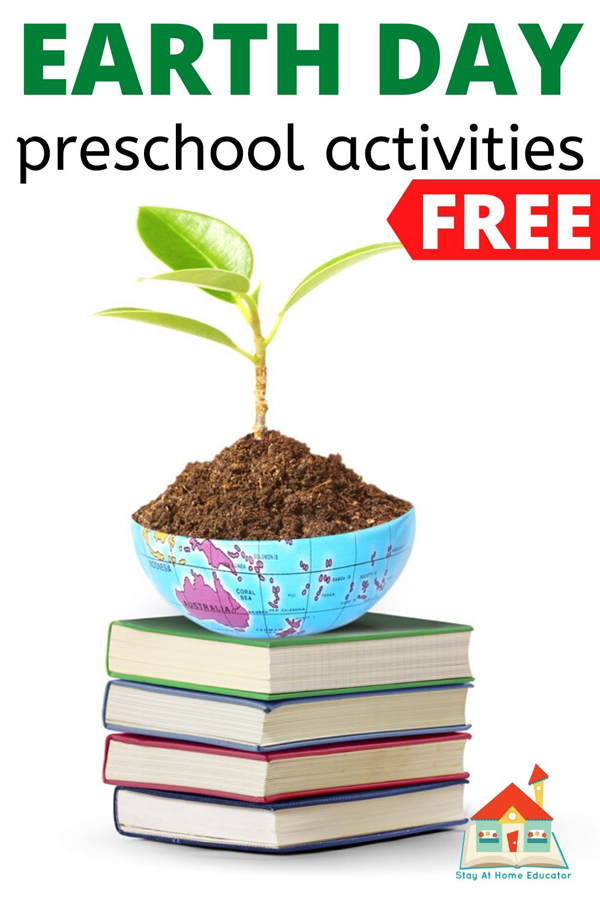 free Earth Day preschool activities including free homeschool lesson plans for preschool