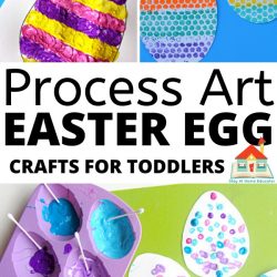 Process art Easter egg crafts for toddlers