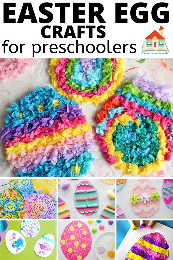 Paper Easter egg crafts for preschoolers