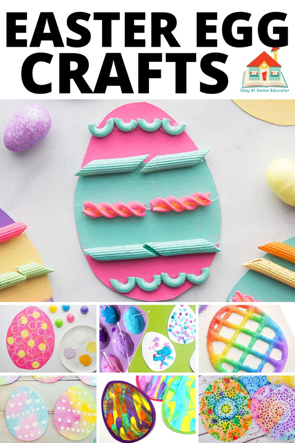 Easter egg crafts for preschoolers using paper