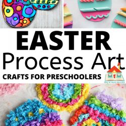 Easter process art crafts for preschoolers