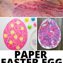Paper Easter egg art activities for toddlers