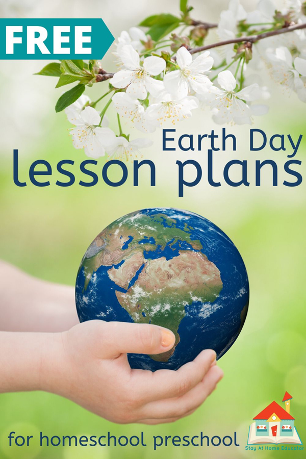 free Earth Day preschool lesson plans for homeschool preschool