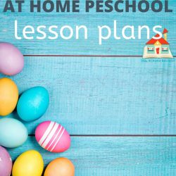 free at home preschool lesson plans | free learn at home preschool lesson plans for homeschool preschool | free Easter lesson plans for preschoolers featuring over 16 easter activities for toddlers and preschoolers