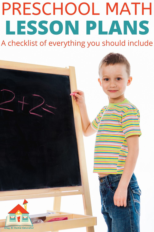 preschool math lesson plans a checklist of what to include