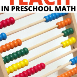 what you should teach in preschool math
