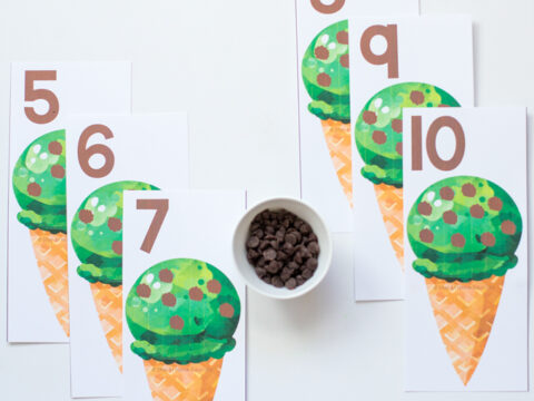 Image for Ice Cream Activities for Preschool Counting