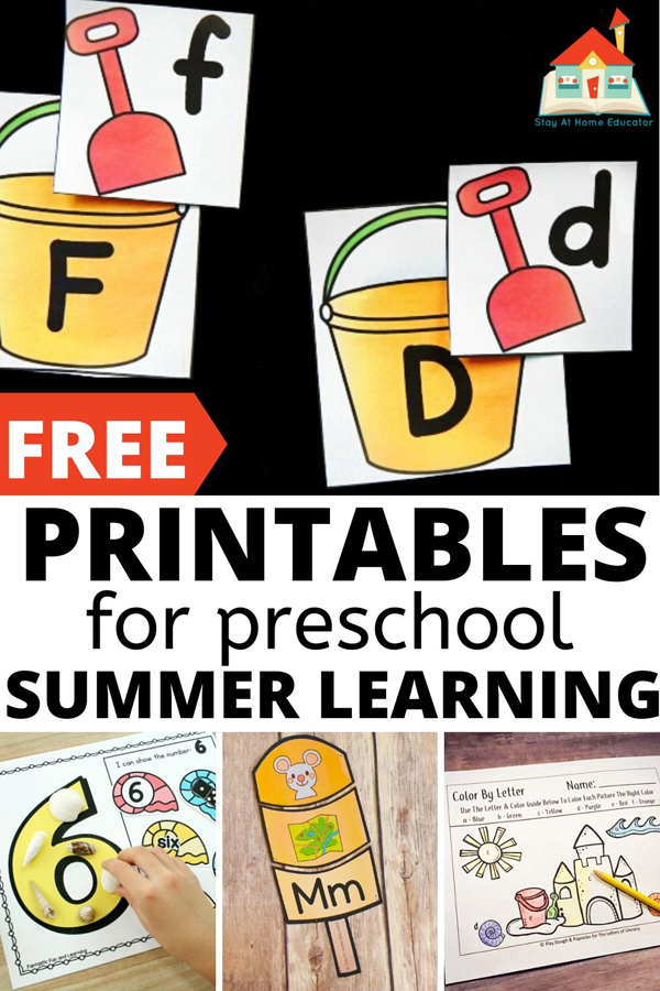 free summer bridge preschool printables