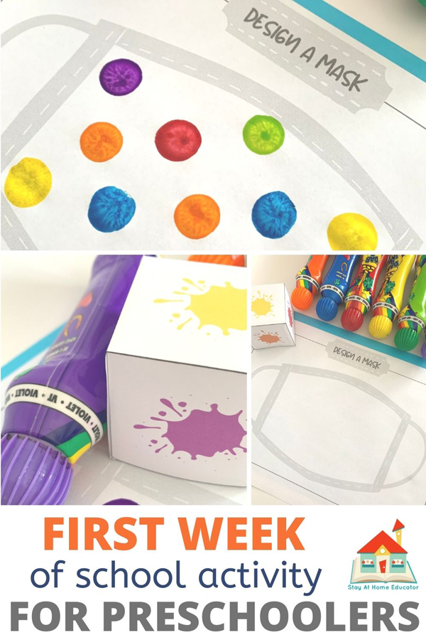 first week of school activity for preschoolers and toddlers