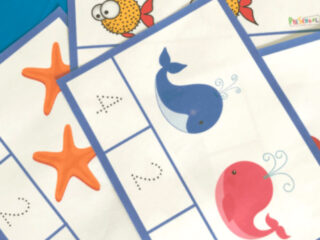 Image for FREE Printable Ocean Counting Clip Cards
