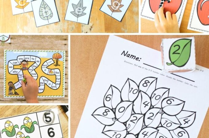 free learning activities for preschool this fall