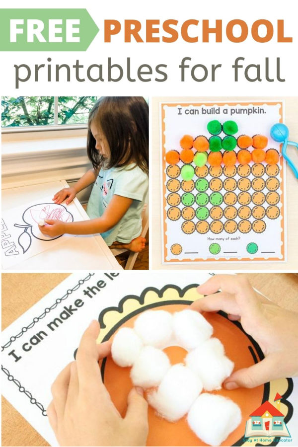 free fall printables | fall worksheets for preschool | fall printables for kids