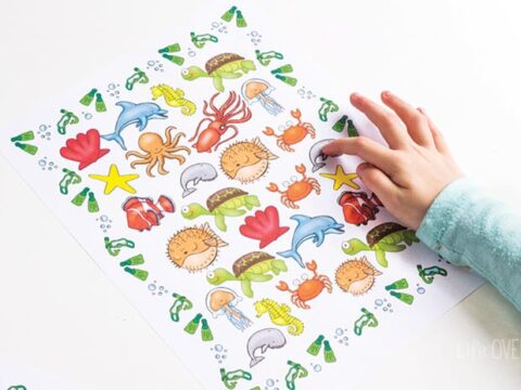 Image for Ocean I Spy Counting Printable for Preschoolers