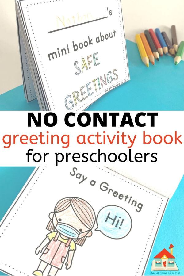 how to teach safe greetings to preschoolers with free printable safe greetings mini book