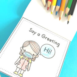 no contact greeting activity book for preschoolers