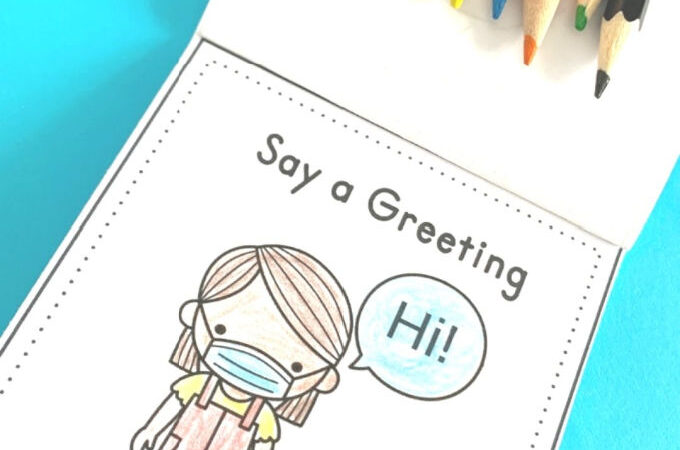 no contact greeting activity book for preschoolers