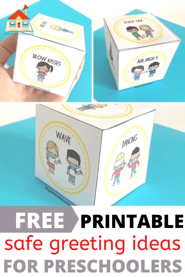 fun activities, including free printables, to teach your preschoolers safe greetings
