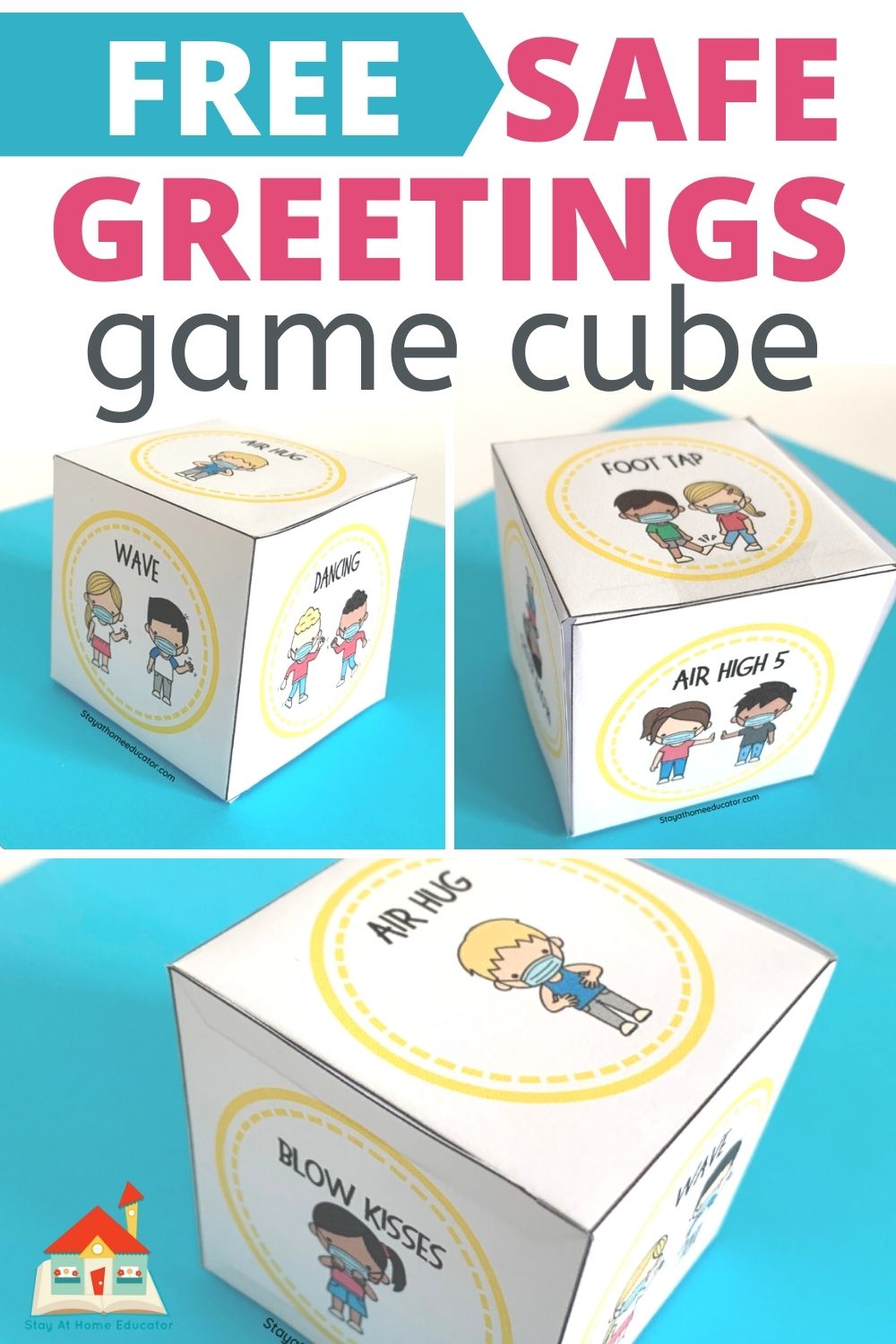 fun activities, including free printables, to teach your preschoolers safe greetings