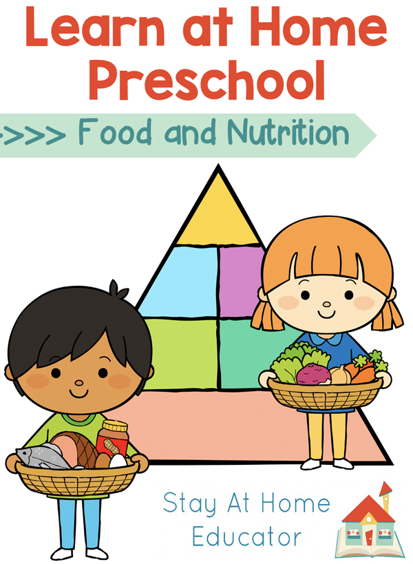 learn at home preschool food and nutrition theme | teaching healthy eating to preschoolers | food activities for preschoolers | healthy eating activities for kids | nutrition lesson plans for preschool | health lesson plans for preschool