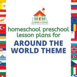 homeschool preschool lesson plans for around the world theme