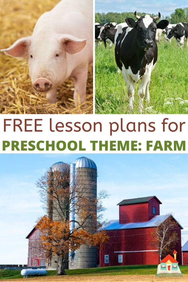 FREE lesson plans for preschool farm theme
