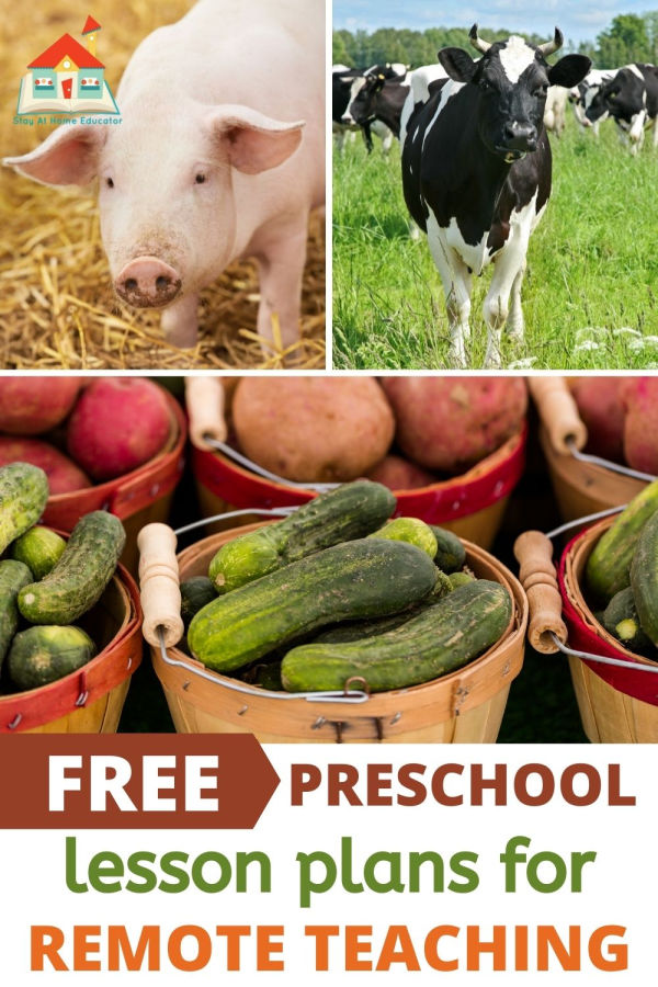 FREE preschool lesson plans for remote teaching