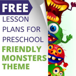 free lesson plans for preschool friendly monsters theme | preschool Halloween activities |