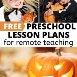 free halloween preschool lesson plan for remote learning