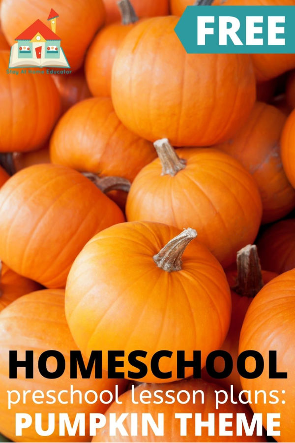 free homeschool preschool lesson plans for pumpkin theme