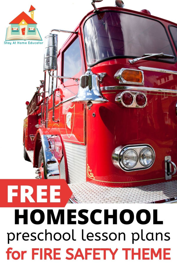 free homeschool preschool lesson plans for fire safety preschool theme