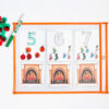 christmas number and counting activities | christmas number activities, games, printables, printable activities for teaching preschool math for Christmas theme | Christmas number activities for the early years | christmas number formation counting cards