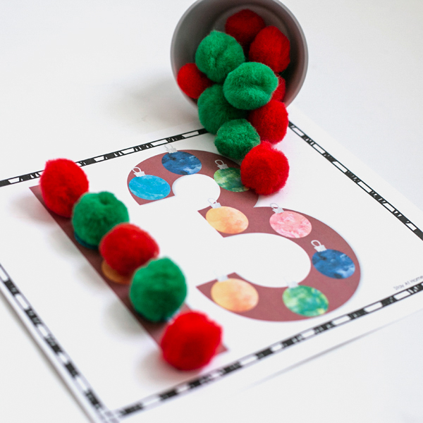 christmas number activities, games, printables, printable activities for teaching preschool math for Christmas theme | Christmas number activities for the early years | christmas number identification counting mats 1-20