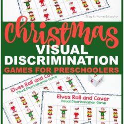 Christmas visual discrimination mats | visual discrimination games for preschoolers