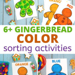 6+ gingerbread color sorting activities