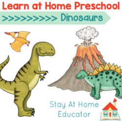 dinosaur learn at home activities for preschoolers