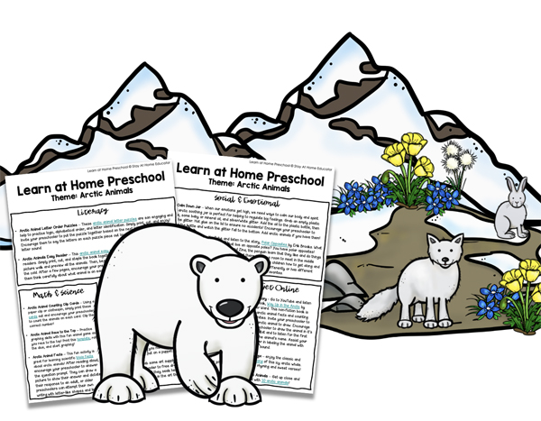 Free Arctic Animals Preschool Lesson Plans - Stay At Home Educator