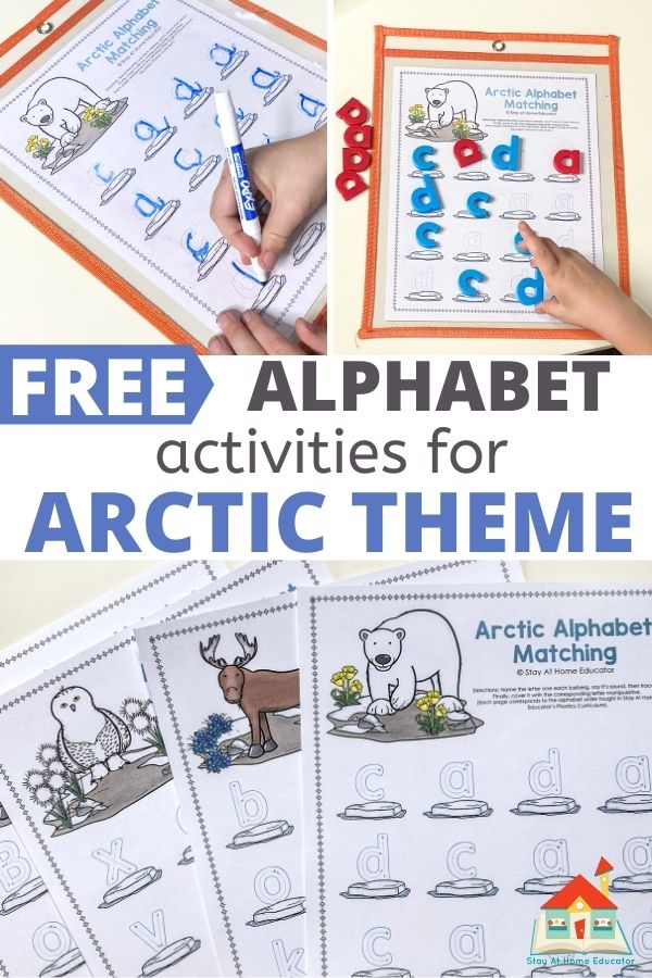 free alphabet activities for arctic theme