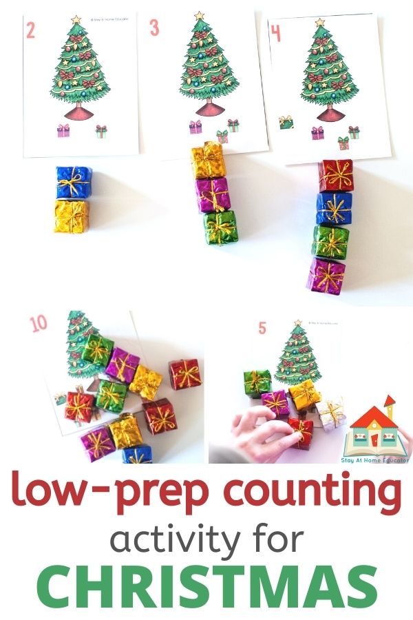 Free Christmas Tree Counting Cards - Stay At Home Educator