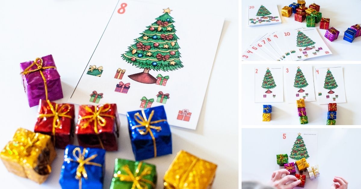 Free Christmas Counting Cards: Learning Through Play - Stay At Home ...