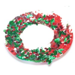 christmas paper plate wreath