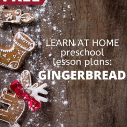 learn at home preschool lesson plans for gingerbread theme