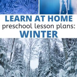 learn at home preschool lesson plans for a winter theme