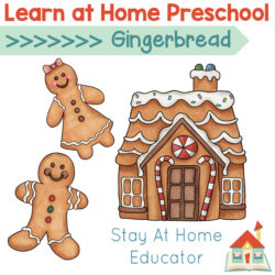 free gingerbread learn at home preschool lesson plans