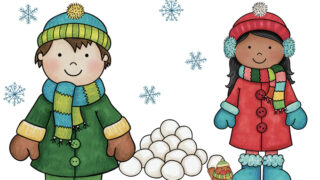 learn at home preschool winter clothes theme