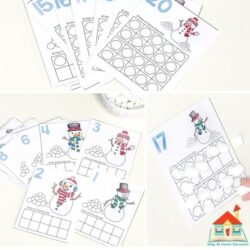 free counting activities for winter