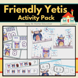 Friendly Yetis Activity Pack